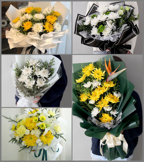 辽宁大连中山区葵英街道白事花束代送
